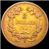 Image 2 : 1857-S $3 Gold Piece CLOSELY UNCIRCULATED