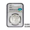 Image 1 : 1880-CC CAC Morgan Silver Dollar NGC MS63