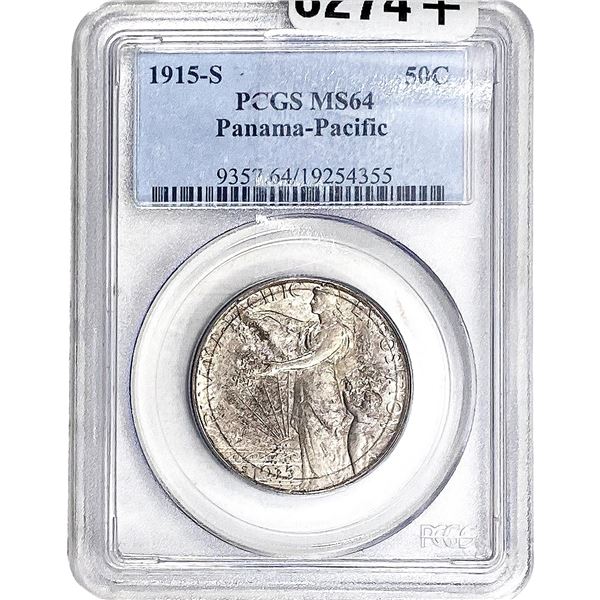 1915-S Panama-Pacific Half Dollar PCGS MS64