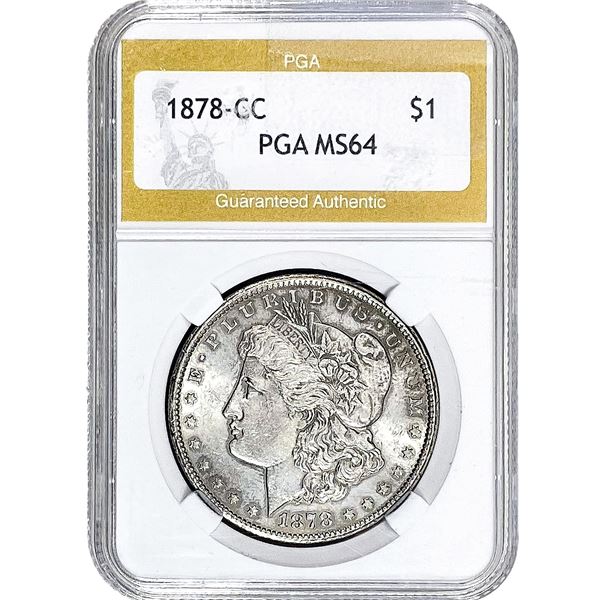 1878-CC Morgan Silver Dollar PGA MS64
