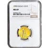 Image 1 : 1993 1/4 OZ Gold Eagle $10 NGC MS69