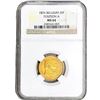 Image 1 : 1876 Belgium .1867 OZ Gold 20 Francs NGC MS64