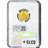 Image 2 : 1909 $2.50 Gold Quarter Eagle NGC MS64
