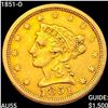 Image 1 : 1851-O $2.50 Gold Quarter Eagle HIGH GRADE