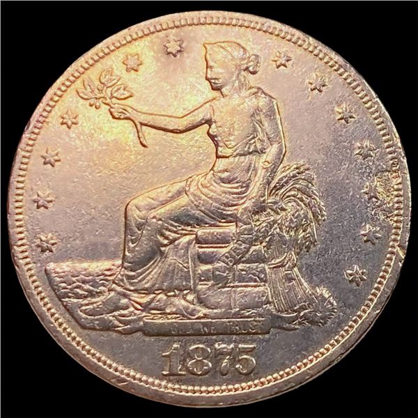1875-CC Silver Trade Dollar