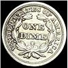 Image 2 : 1854 ARROWS Seated Liberty Dime LIGHTLY CIRCULATED