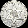Image 1 : 1862 Silver Three-Cent Piece  UNCIRCULATED