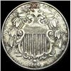Image 1 : 1866 Shield Nickel  NEARLY UNCIRCULATED