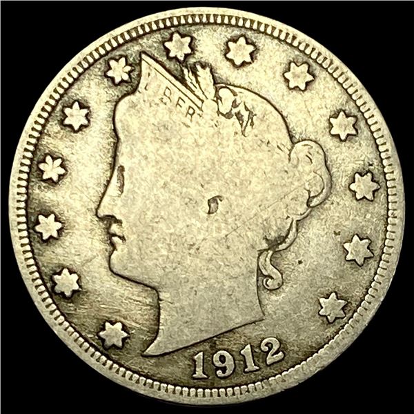 1912-S Liberty Head Nickel  NICELY CIRCULATED