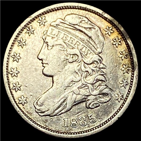 1835 Capped Bust Silver Dime  CLOSELY UNCIRCULATED