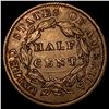 Image 2 : 1834 Classic Head Half Cent  CHOICE AU
