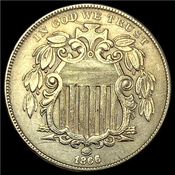 1866 Shield Nickel  CLOSELY UNCIRCULATED