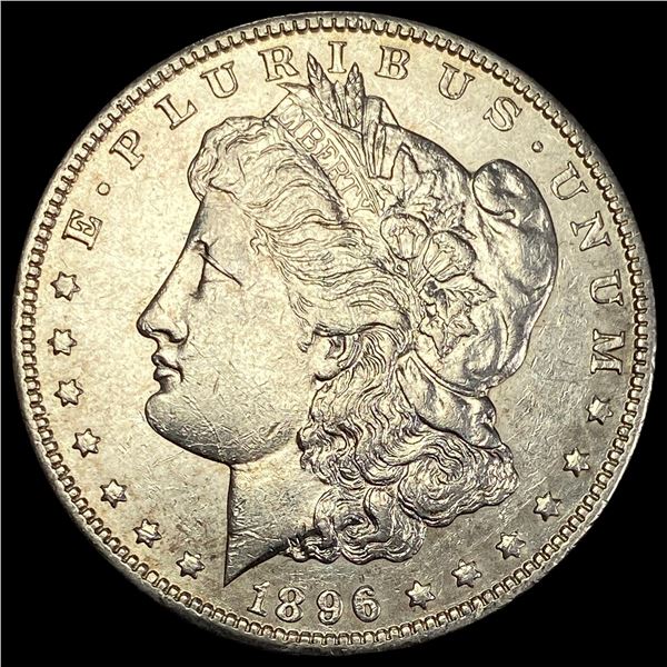 1896-O Silver Morgan Dollar  CHOICE AU