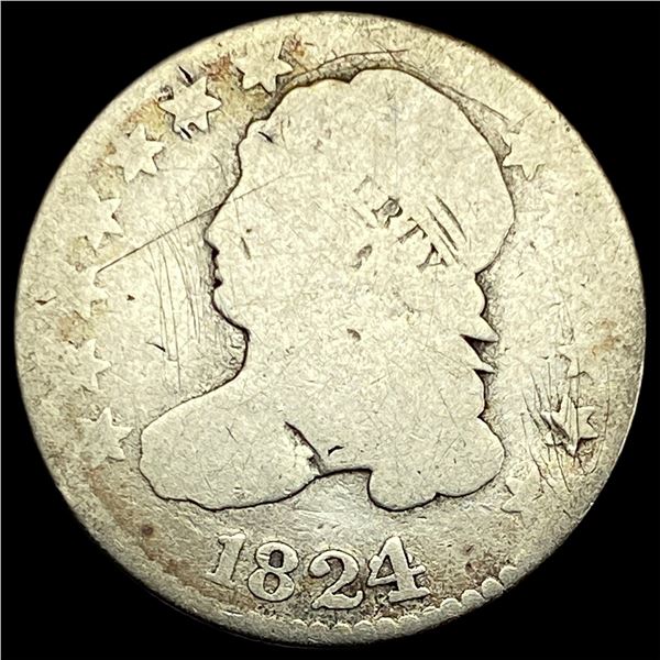 1824 Capped Bust Half Dollar  NICELY CIRCULATED