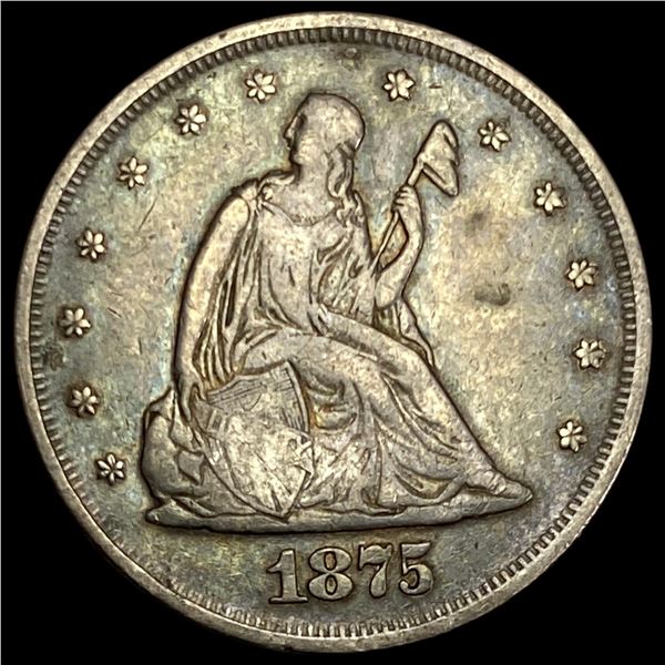 1875 Silver Twenty Cents  NEARLY UNCIRCULATED