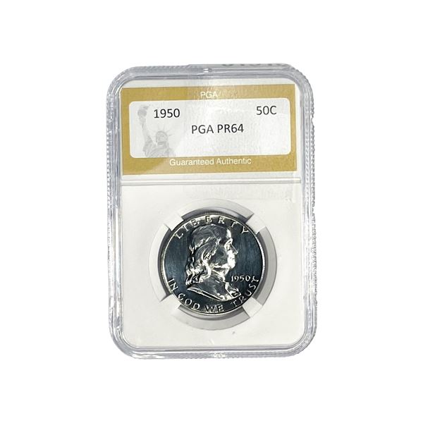 1950 Franklin Half Dollar PGA PR64