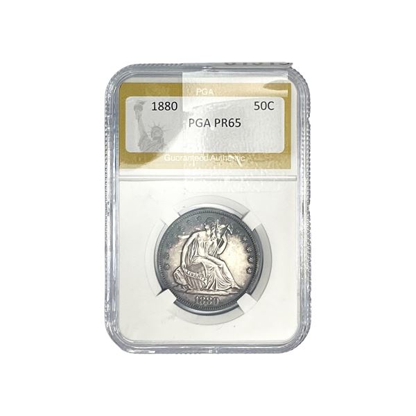 1880 Seated Liberty Half Dollar PGA PR65