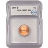Image 1 : 2010-D Union Shield Lincoln Cent ICG MS67 RD