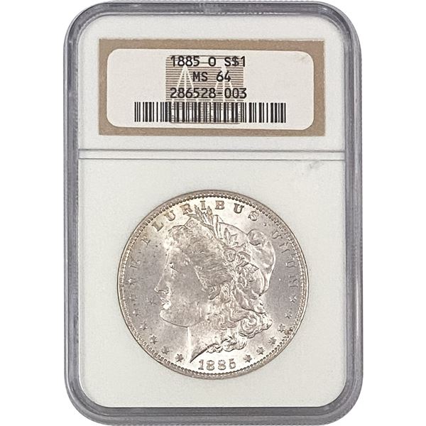1885 Morgan Silver Dollar NGC MS64