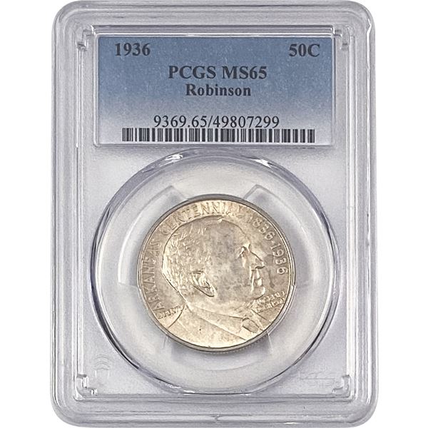 1936 Robinson Half Dollar PCGS MS65