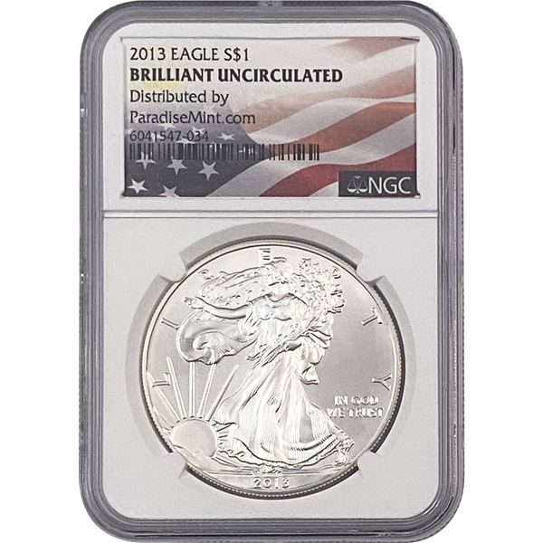2013 Silver Eagle NGC BU