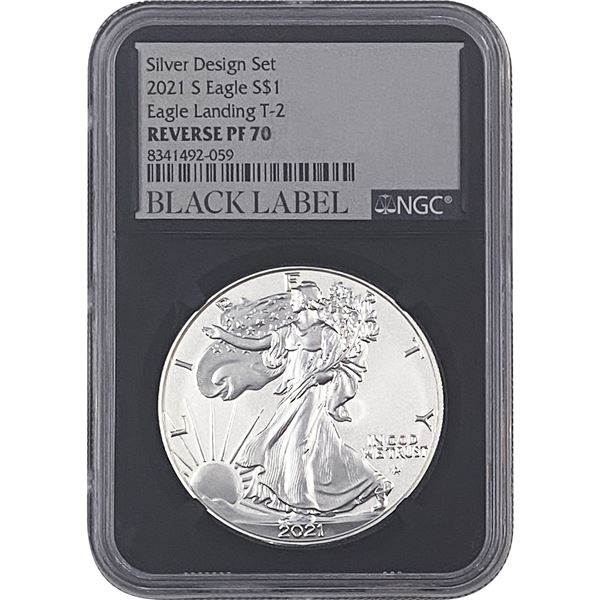 2021-S Silver Eagle NGC PF70 Eagle Landing T-2
