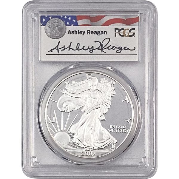 2002-W Silver Eagle PCGS PR69 DCAM Reagan Legacy