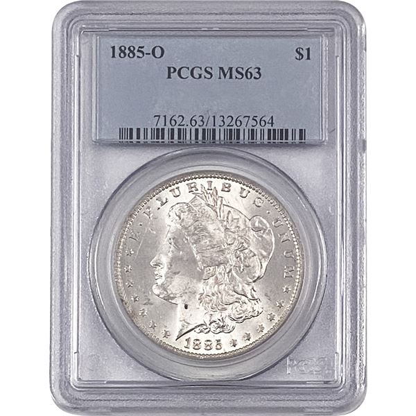 1885-O Morgan Silver Dollar PCGS MS63