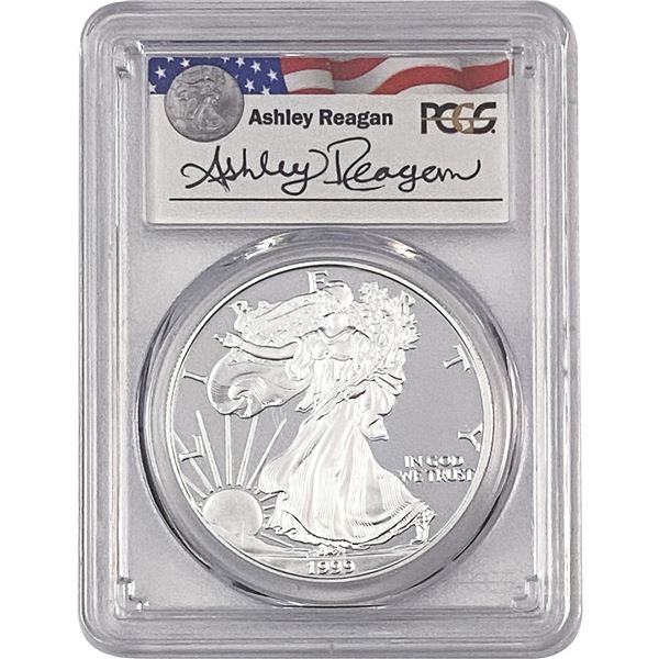 1999-P Silver Eagle PCGS PR69 DCAM Reagan Legacy
