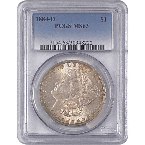 1884-O Morgan Silver Dollar PCGS MS63