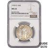 Image 1 : 1939-D Walking Liberty Half Dollar NGC MS65