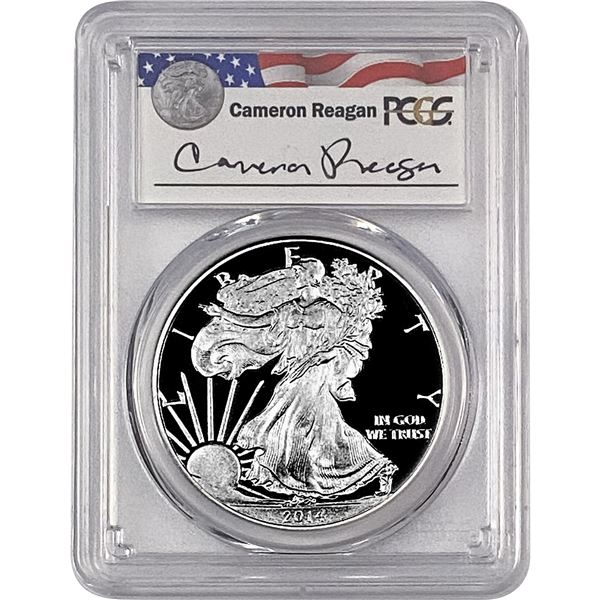 2014-W Silver Eagle PCGS PR69 DCAM Reagan Legacy