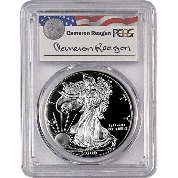 2000-P Silver Eagle PCGS PR69 DCAM Reagan Legacy