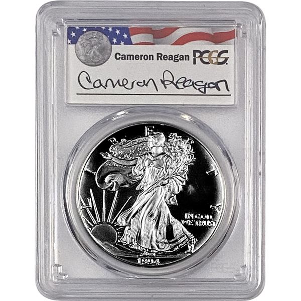 1994-P Silver Eagle PCGS PR69 DCAM Reagan Legacy