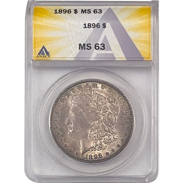 1896 Morgan Silver Dollar ANACS MS63