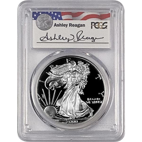 2000-P Silver Eagle PCGS PR69 DCAM Reagan Legacy