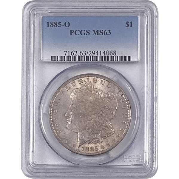 1885-O Morgan Silver Dollar PCGS MS63