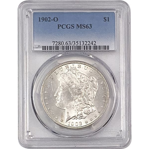 1902-O Morgan Silver Dollar PCGS MS63