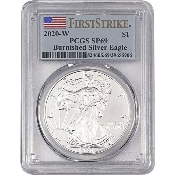 2020-W Silver Eagle PCGS SP69 Burnished