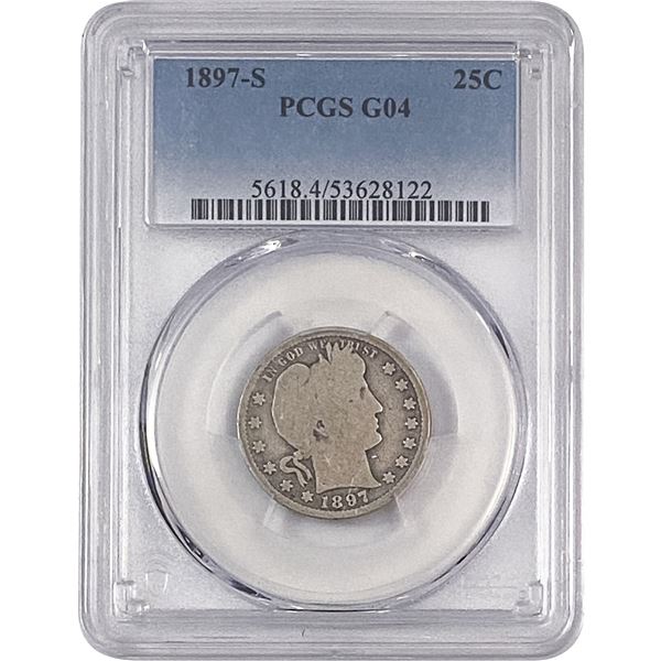 1897-S Barber Quarter PCGS G04