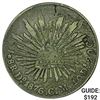 Image 1 : 1876Do CM Mexico Silver 8 Reales Durango NEARLY UNCIRCULATED