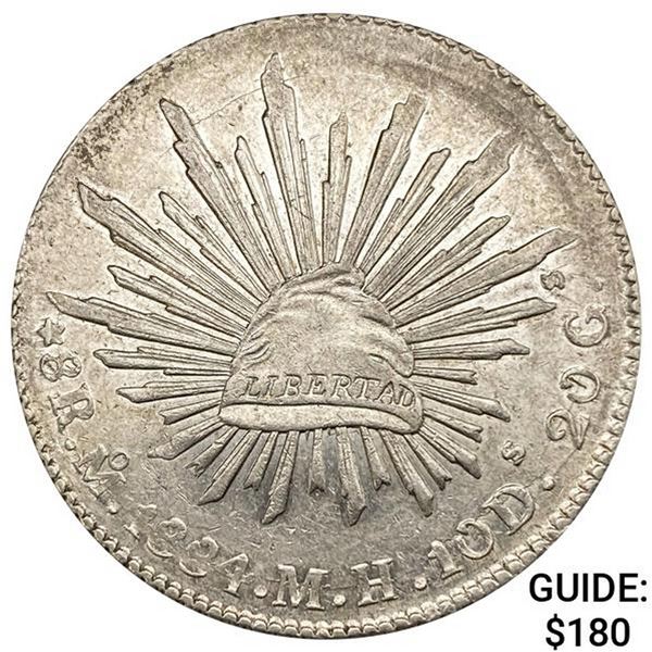 1884Mo MH Mexico Silver 8 Reales CLOSELY UNCIRCULATED