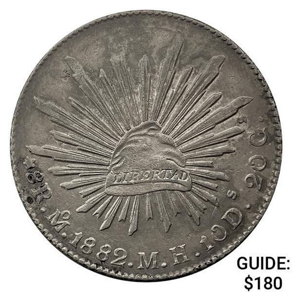 1882Mo MH Mexico Silver 8 Reales CLOSELY UNCIRCULATED