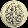 Image 1 : 1875-C Germany Silver 1 Reichsmark NEARLY UNCIRCULATED