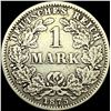 Image 2 : 1875-C Germany Silver 1 Reichsmark NEARLY UNCIRCULATED