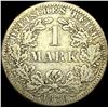 Image 2 : 1876-A Germany Silver 1 Reichsmark NEARLY UNCIRCULATED