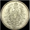 Image 1 : 1881-A Germany Silver 1 Reichsmark NEARLY UNCIRCULATED