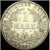 Image 2 : 1881-A Germany Silver 1 Reichsmark NEARLY UNCIRCULATED