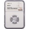 Image 1 : 1943 Wheat Cent NGC MS67