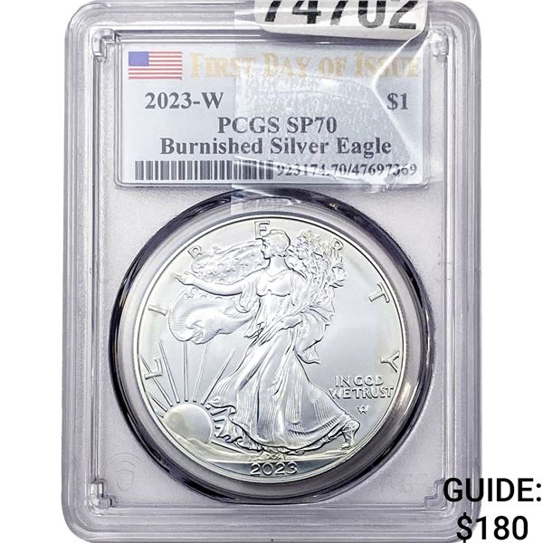 2023-W Silver Eagle PCGS SP70 Burnished